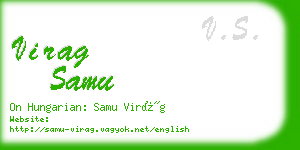 virag samu business card